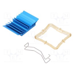 1 pcs x Advanced Thermal Solutions - ATS-50290B-C1-R0 - Heatsink: extruded, grilled, BGA, blue, L: 29mm, W: 29mm, H: 7.5mm