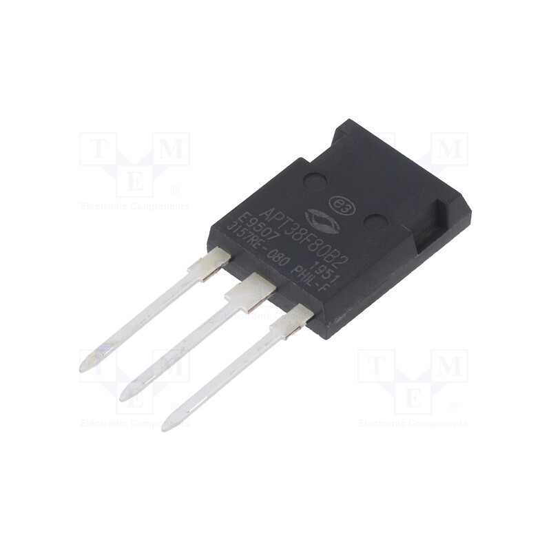 1 pcs x MICROCHIP (MICROSEMI) - APT38F80B2 - Transistor: N-MOSFET, unipolar, 800V, 26A, Idm: 150A, 1.04kW