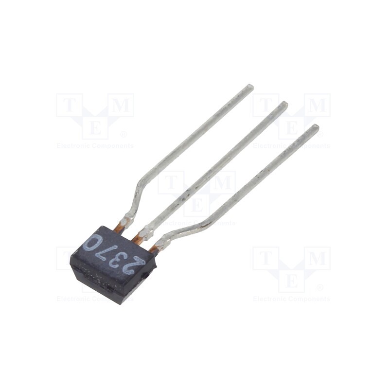 1 pcs x NTE Electronics - NTE2370 - Transistor: PNP, bipolar, BRT, 50V, 0.1A, 0.2W, TO92, R1: 4.7kΩ