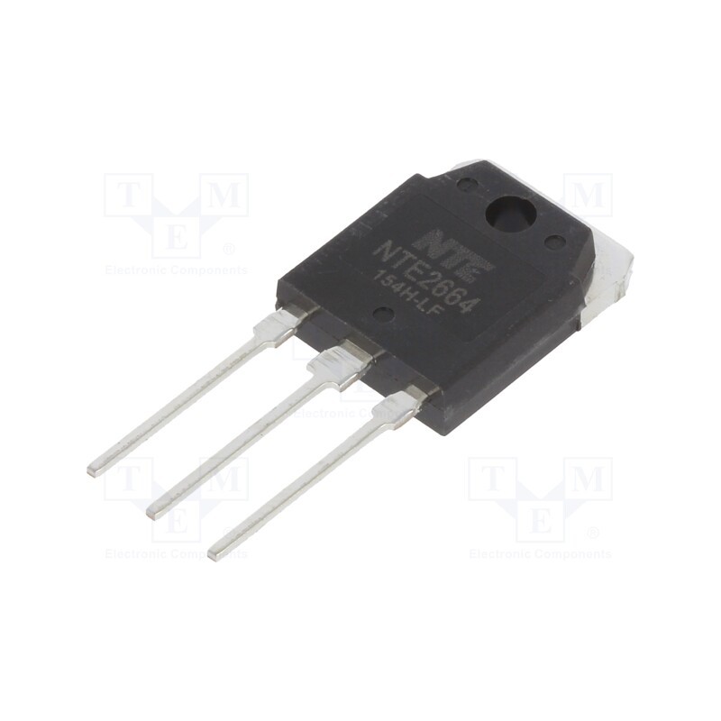 1 pcs x NTE Electronics - NTE2664 - Transistor: PNP, bipolar, 230V, 15A, 130W, TO3P