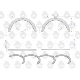 Set of half rings n 0 75 iii cut 91250624