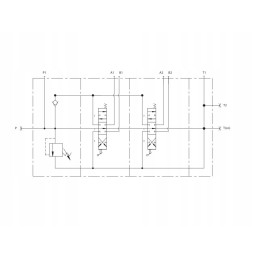 Hydraulic distributor 80 lm 5 sec rect rudder
