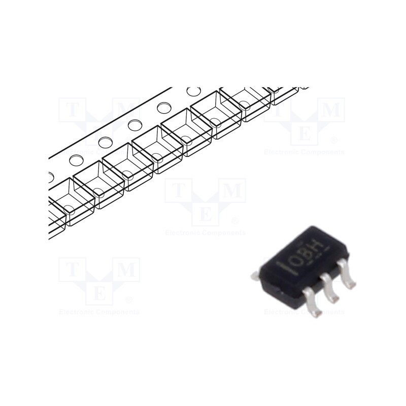 1 pcs x TEXAS INSTRUMENTS - INA199A2DCKT - IC: instrumentation amplifier, 30kHz, Ch: 1, Uoper: 2.7÷26V, SC70-6