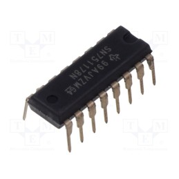 1 pcs x TEXAS INSTRUMENTS - SN751178N - IC: interface, receiver,driver, full duplex,RS422 / RS485