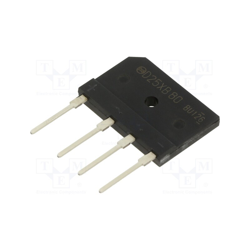 1 pcs x SHINDENGEN - D25XB80-7000 - Bridge rectifier: single-phase, Urmax: 800V, If: 25A, Ifsm: 350A