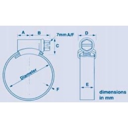 Hi grip metal clamp 50 70