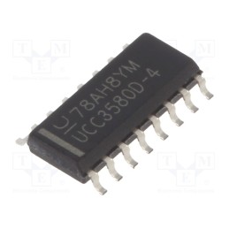 1 pcs x TEXAS INSTRUMENTS - UCC3580D-4 - IC: PMIC, PWM controller, SO16, 0÷70°C, Usup: 15÷16V, , SMPS