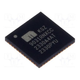 1 pcs x MICROCHIP TECHNOLOGY - KSZ9031RNXCC - IC: transceiver, 10/100/1000Base-T, MDI,MDI-X,RGMII, QFN48