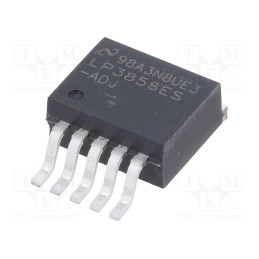 1 pcs x TEXAS INSTRUMENTS - LP3856ES-ADJ/NOPB - IC: voltage regulator, LDO,adjustable, 1.8÷5V, 3A, TO263-5, SMD