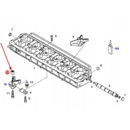 66004254439 valve lever bolt nut