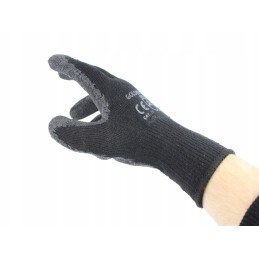 Gloves covered with rubber dragon black 10 590284170003