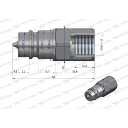 Hydraulic plug M18 g in Euro Warynski