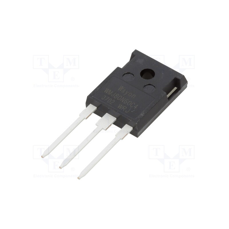 1 pcs x WAYON - WMJ80N60C4 - Transistor: N-MOSFET, WMOS™ C4, unipolar, 600V, 45A, Idm: 245A, 410W
