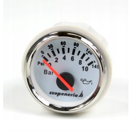 Oil pressure indicator fi 52 mm 0 10 bar white