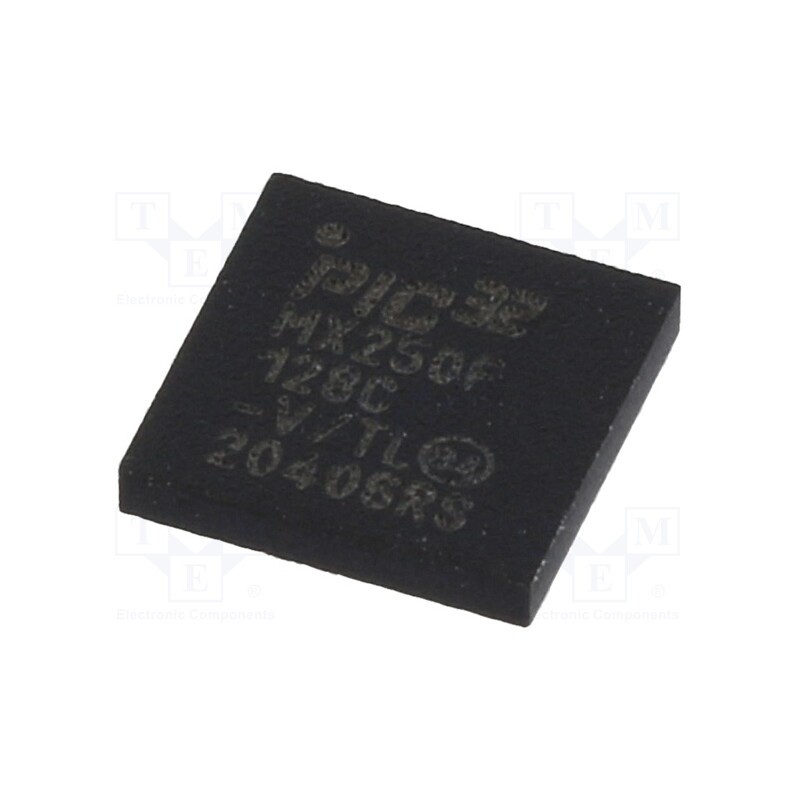 1 pcs x MICROCHIP TECHNOLOGY - PIC32MX250F128C-V/TL - IC: PIC microcontroller, 128kB, 2.3÷3.6VDC, SMD, VTLA36, PIC32