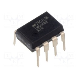 1 pcs x TEXAS INSTRUMENTS - LMC6462AIN/NOPB - IC: operational amplifier, 50kHz, Ch: 2, DIP8, 3÷15.5VDC,