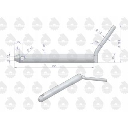 Lower hitch frame pin c 330 c 360 original