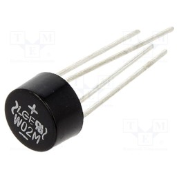 5 pcs x LUGUANG ELECTRONIC - W02M - Bridge rectifier: single-phase, Urmax: 200V, If: 1.5A, Ifsm: 50A