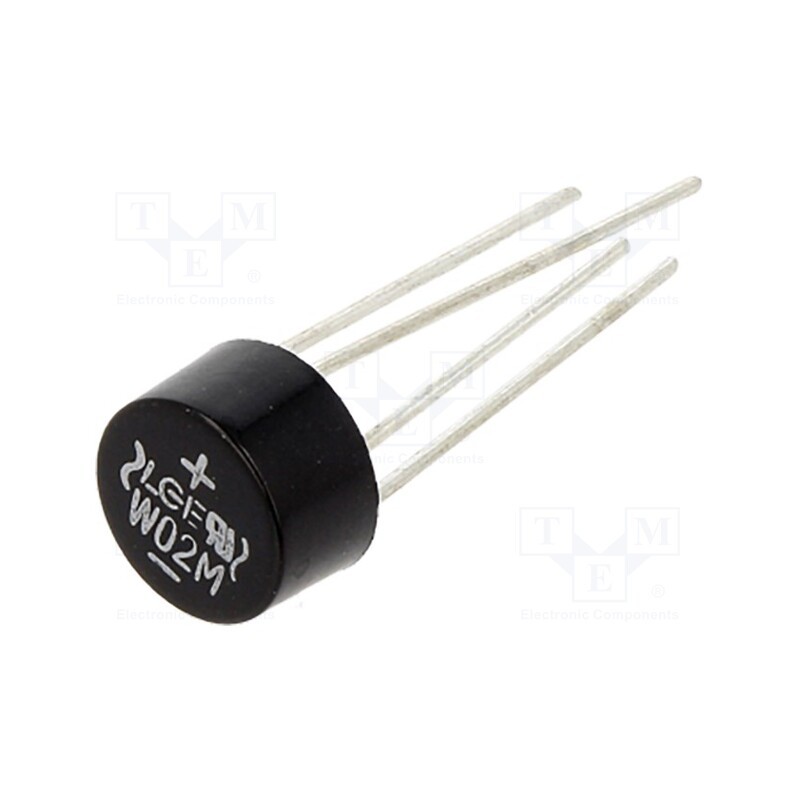 5 pcs x LUGUANG ELECTRONIC - W02M - Bridge rectifier: single-phase, Urmax: 200V, If: 1.5A, Ifsm: 50A