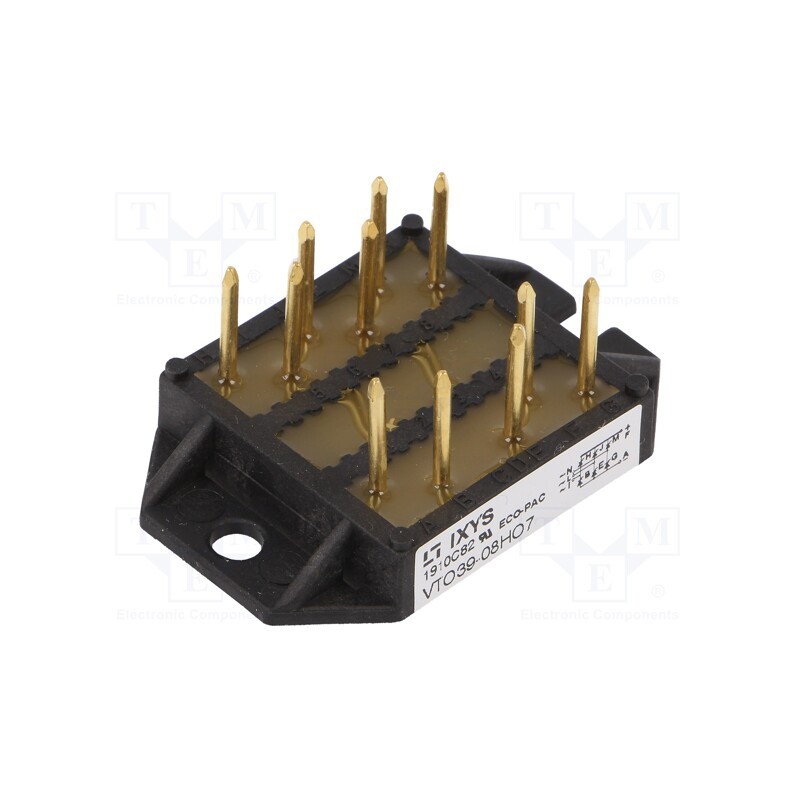 1 pcs x IXYS - VTO39-08HO7 - Bridge rectifier: full-controlled, Urmax: 800V, If: 16A, Ifsm: 180A