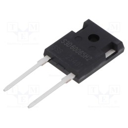 1 pcs x SMC DIODE SOLUTIONS - S3D60065H2 - Diode: Schottky rectifying, SiC, THT, 650V, 60A, 484W, TO247AC,