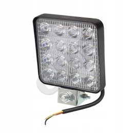 Rectangular LED work lamp 16 LEDs 12v