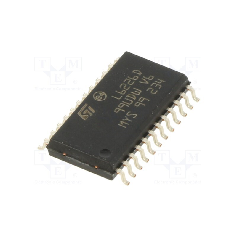 1 pcs x STMicroelectronics - L6226D - IC: driver, motor controller, SO24, 1.4A, 100kHz, 8÷52V