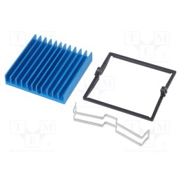 1 pcs x Advanced Thermal Solutions - ATS-X53400B-C1-R0 - Heatsink: extruded, grilled, BGA, blue, L: 40mm, W: 40mm, H: 7.5mm