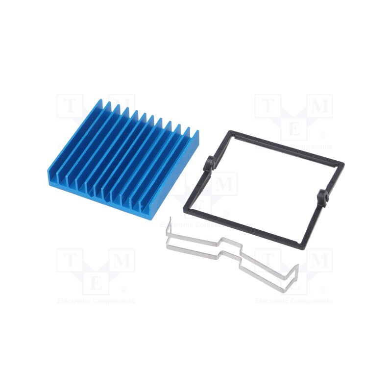 1 pcs x Advanced Thermal Solutions - ATS-X53400B-C1-R0 - Heatsink: extruded, grilled, BGA, blue, L: 40mm, W: 40mm, H: 7.5mm