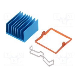 1 pcs x Advanced Thermal Solutions - ATS-X53300P-C1-R0 - Heatsink: extruded, grilled, BGA, blue, L: 30mm, W: 30mm, H: 17.5mm