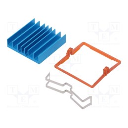 1 pcs x Advanced Thermal Solutions - ATS-X53300B-C1-R0 - Heatsink: extruded, grilled, BGA, blue, L: 30mm, W: 30mm, H: 7.5mm