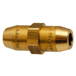 Connector, straight pipe connector, fi 8mm, Kongsberg