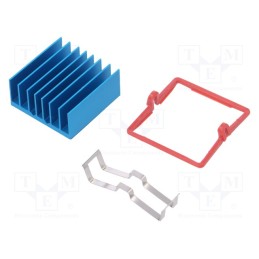 1 pcs x Advanced Thermal Solutions - ATS-X53270G-C1-R0 - Heatsink: extruded, grilled, BGA, blue, L: 27mm, W: 27mm, H: 12.5mm