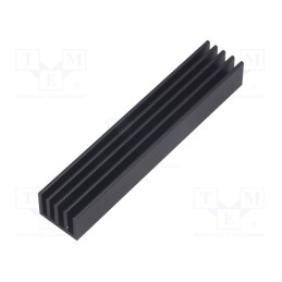 1 pcs x FISCHER ELEKTRONIK - SK 632 100 SA - Heatsink: extruded, grilled, black, L: 100mm, W: 19mm, H: 10mm