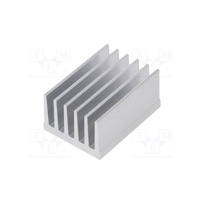 1 pcs x FISCHER ELEKTRONIK - SK 657 50 AL - Heatsink: extruded, grilled, natural, L: 50mm, W: 36.8mm, H: 25mm