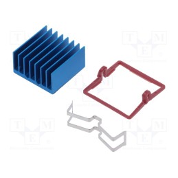 1 pcs x Advanced Thermal Solutions - ATS-X53230G-C1-R0 - Heatsink: extruded, grilled, BGA, blue, L: 23mm, W: 23mm, H: 12.5mm