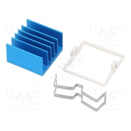 1 pcs x Advanced Thermal Solutions - ATS-X53210G-C1-R0 - Heatsink: extruded, grilled, BGA, blue, L: 21mm, W: 21mm, H: 12.5mm