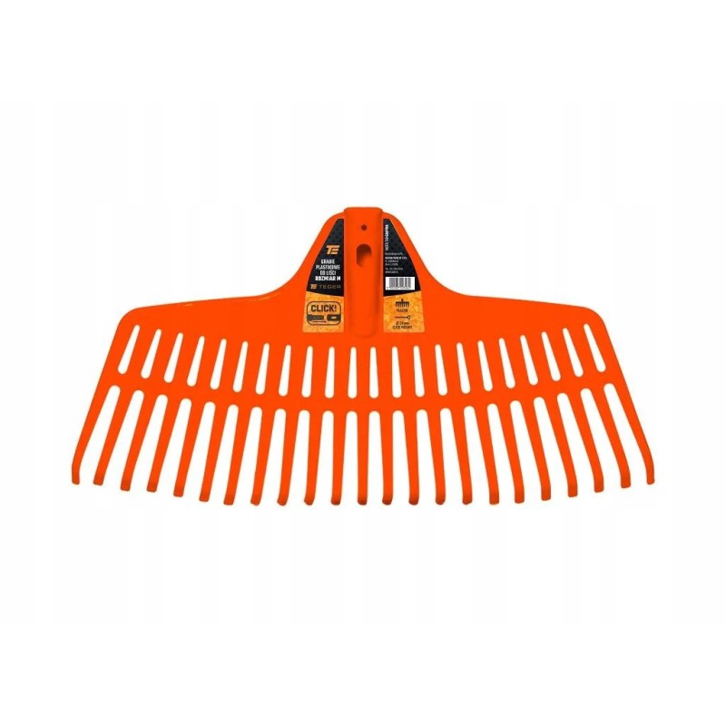 Plastic leaf rake, size m, cl mounting