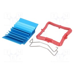 1 pcs x Advanced Thermal Solutions - ATS-50270B-C1-R0 - Heatsink: extruded, grilled, BGA, blue, L: 27mm, W: 27mm, H: 7.5mm