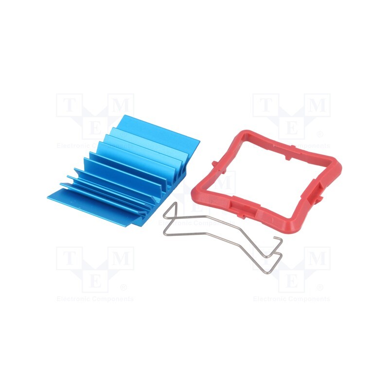 1 pcs x Advanced Thermal Solutions - ATS-50270B-C1-R0 - Heatsink: extruded, grilled, BGA, blue, L: 27mm, W: 27mm, H: 7.5mm
