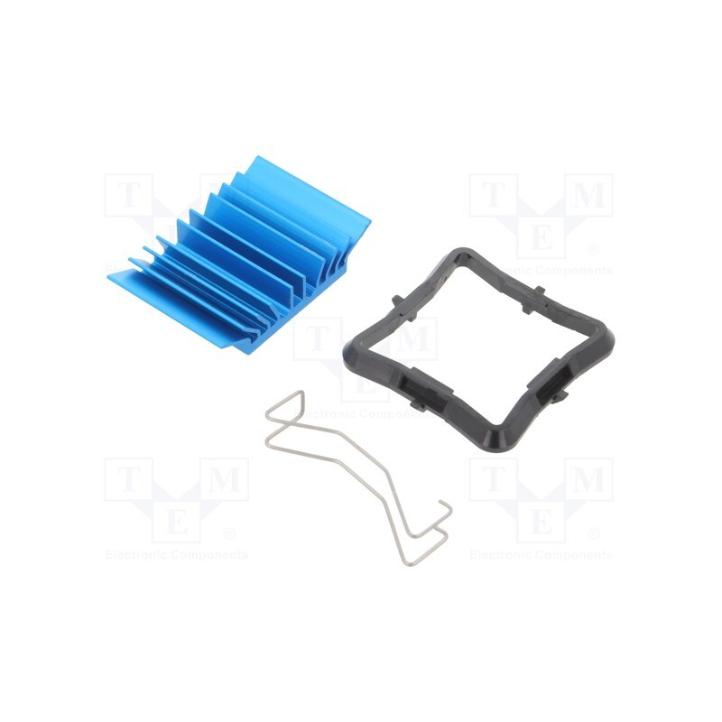 1 pcs x Advanced Thermal Solutions - ATS-50250B-C1-R0 - Heatsink: extruded, grilled, BGA, blue, L: 25mm, W: 25mm, H: 7.5mm