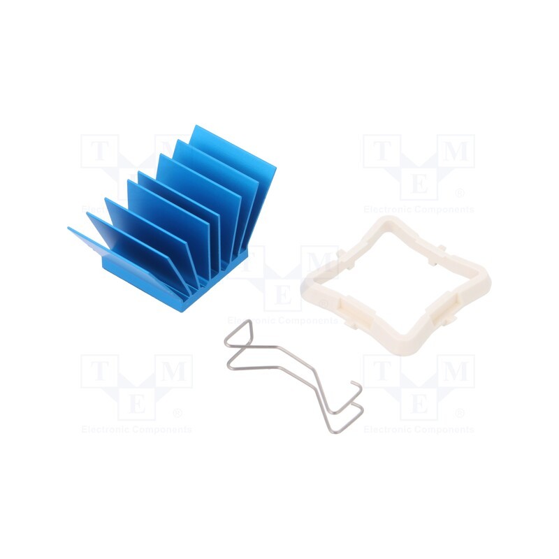 1 pcs x Advanced Thermal Solutions - ATS-50210P-C1-R0 - Heatsink: extruded, grilled, BGA, blue, L: 21mm, W: 21mm, H: 17.5mm