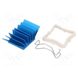 1 pcs x Advanced Thermal Solutions - ATS-50210G-C1-R0 - Heatsink: extruded, grilled, BGA, blue, L: 21mm, W: 21mm, H: 12.5mm