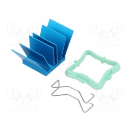 1 pcs x Advanced Thermal Solutions - ATS-50190P-C1-R0 - Heatsink: extruded, grilled, BGA, blue, L: 19mm, W: 19mm, H: 17.5mm