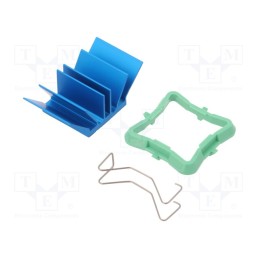 1 pcs x Advanced Thermal Solutions - ATS-50190G-C1-R0 - Heatsink: extruded, grilled, BGA, blue, L: 19mm, W: 19mm, H: 12.5mm