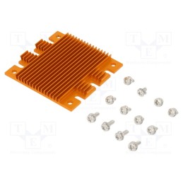 1 pcs x Advanced Thermal Solutions - ATS-1143-C1-R0 - Heatsink: extruded, grilled, BGA, golden, L: 58mm, W: 61mm, H: 6.1mm
