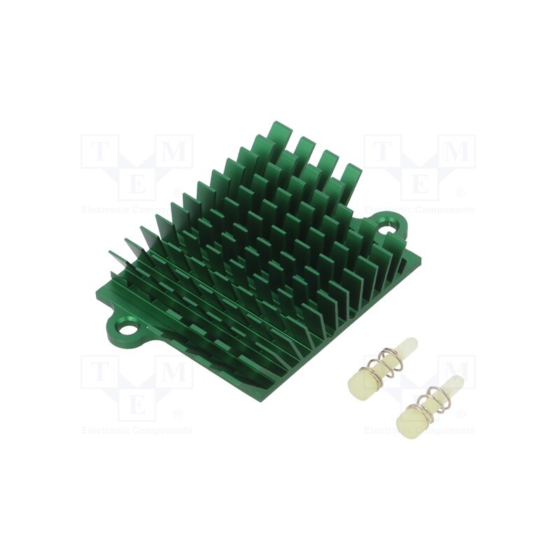 1 pcs x Advanced Thermal Solutions - ATS-1041-C1-R0 - Heatsink: extruded, grilled, BGA, green, L: 41mm, W: 45mm, H: 10mm