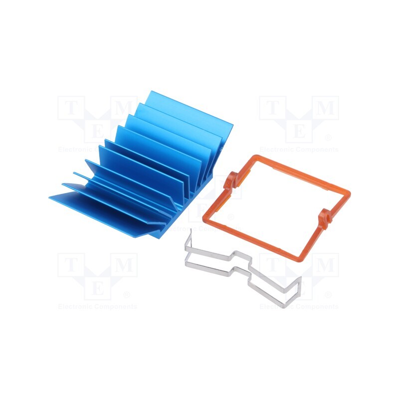 1 pcs x Advanced Thermal Solutions - ATS-X50300G-C1-R0 - Heatsink: extruded, grilled, BGA, blue, L: 30mm, W: 30mm, H: 12.5mm