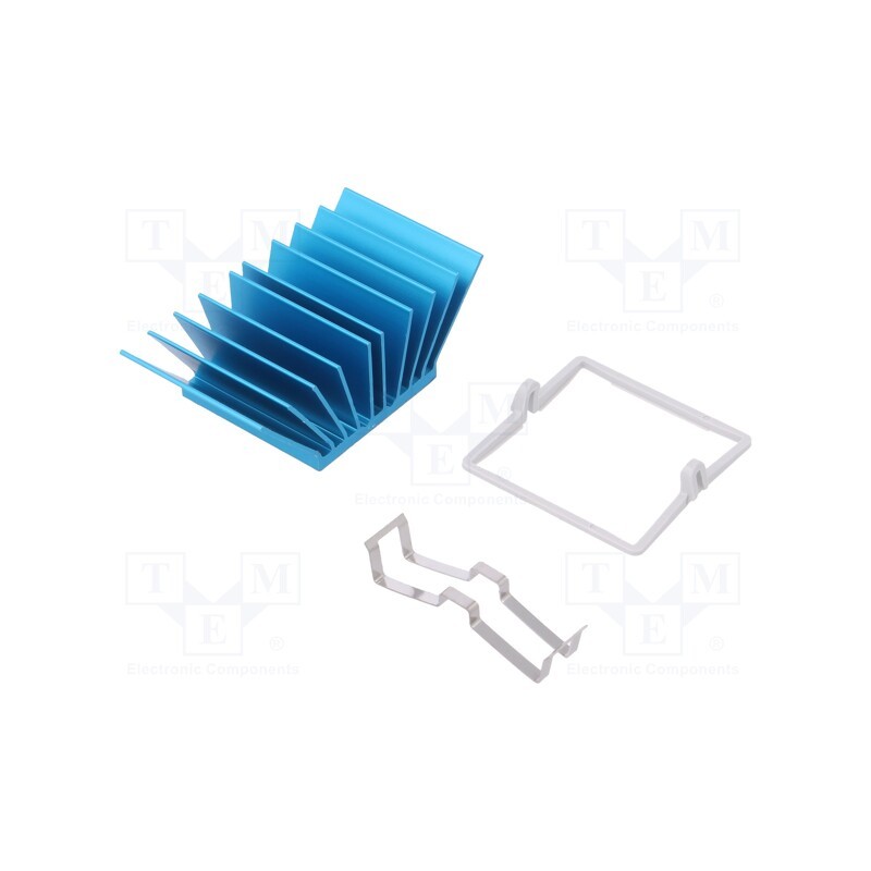 1 pcs x Advanced Thermal Solutions - ATS-X50290P-C1-R0 - Heatsink: extruded, grilled, BGA, blue, L: 29mm, W: 29mm, H: 17.5mm