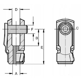 Forks and stem m8x32 ca98120